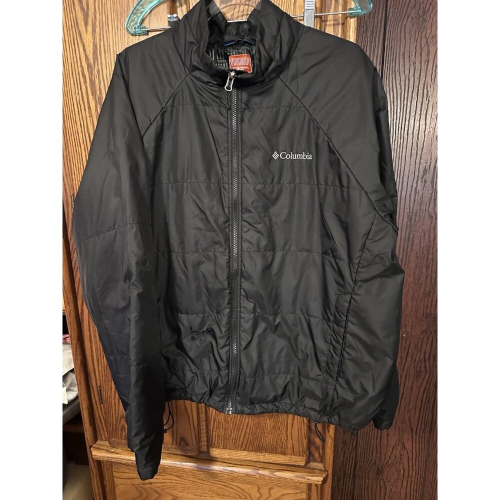 Men’s Columbia Thermal Cool Extra Large Black Jacket Full Zip